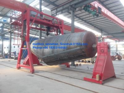 China Remolque 50-60 Cbm del remolque del mezclador concreto de 3 árboles de Fuwa semi/del cemento del bulto en venta
