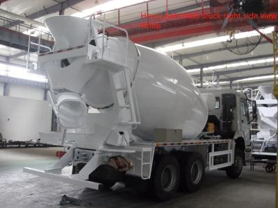 China White Howo 6x4 Howo Concrete Mixer Truck , Concrete Mixer Water Tank for sale