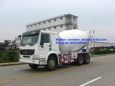 China 336hp Sinotruk Howo7 10m3 8m3 Concrete Mixer Tank 6x4 Lhd White Color for sale