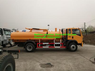 China el camión de la succión de las aguas residuales 4-6m3 de Sinotruk 4x2 6 cansa con Euro3 en venta