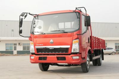 China Red HOWO Light Truck , Light Duty Commercial Trucks 4x2 5 Ton Capacity for sale