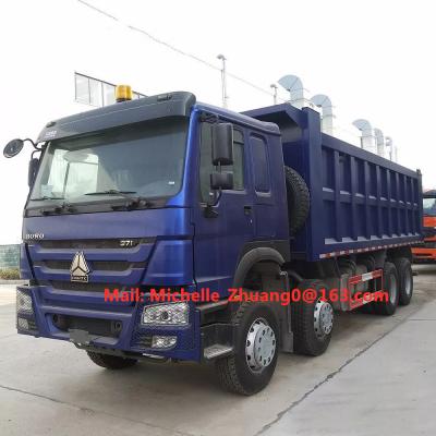 China Caballos de fuerza resistentes 371hp de los camiones de volquete de Sinotruk Howo 8*4 en venta