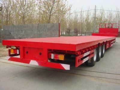 China 3 Axle Low Bed 11.00r20 Heavy Duty Semi Trailers for sale