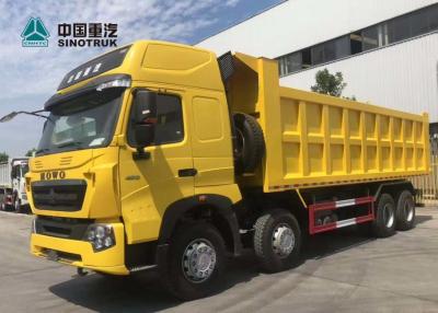 China 420HP 8X4 29CBM T7H Sinotruk Howo Dump Truck Yellow for sale