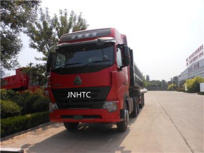 China Hydraulic Tri Axle Rear Tipping Dump Trailer Truck With Hyva Hydraulic Cylinder for sale