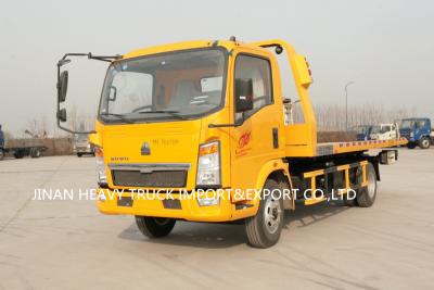 China SINOTRUK HOWO 4*2 6 Wheels Flatbed Wrecker Truck Light Duty for sale