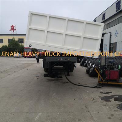 China Light Chassis 40 CBM Tri Axle Side Tipper Trailer 40 Tons Dump Semi Trailer Dumper for sale