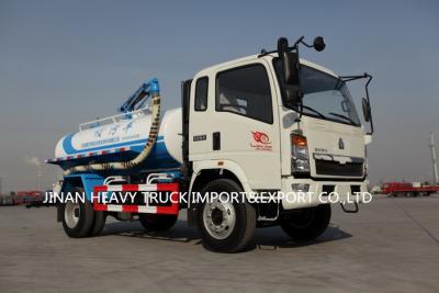 China Fecal Collection Sewage Vacuum Suction Truck SINOTRUK Light Howo 5000 Liter for sale