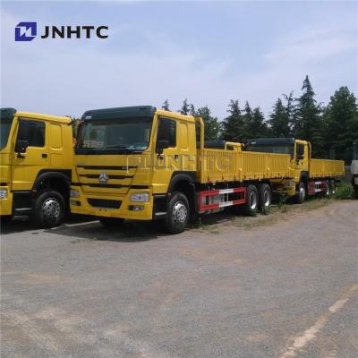 China 6X4 371HP Flatbed Heavy Cargo Truck With Sidewall for sale