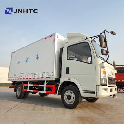 China HOWO 4X2 8000kg Light Duty Commercial Trucks Refrigerator Box Truck Freezer Van for sale