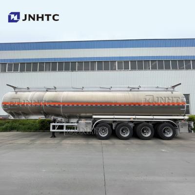 China Used 3 Axles 45000 Liters Fuel Tanker Truck Trailer Carbon Steel / Aluminum for sale