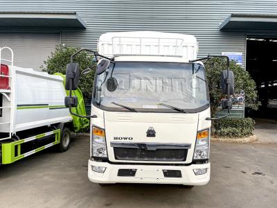 中国 HOWO 4X2 5-10Tの軽量商業トラックはベッドのトラックを杭で囲う 販売のため