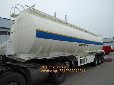 China 40000 - 60000 Liters Fuel Tank Semi Trailer 3 Axles For Transport Oil Diesel for sale