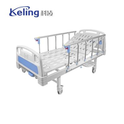 China One Function One Crank Stainless Steel Manual Hospital Bed for sale