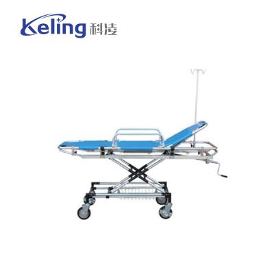 China Medical Emergency Manual Crash Cart Patient Delivery Hospital Trolley Stretcher Removable Stretcher for sale