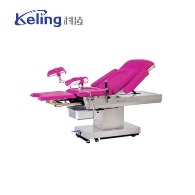 China Multifunction Adjustable Medical Obstetric Bed Electric Gynecology Operation Delivery Table for sale