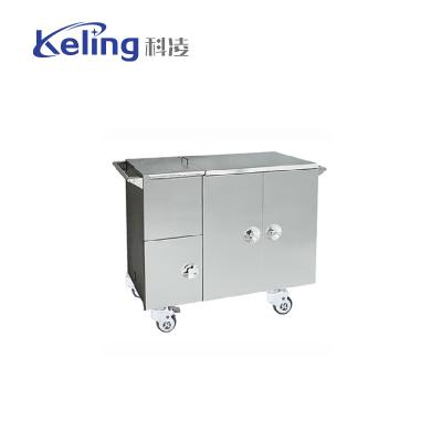 China Hospital Furniture Insulated Food Trolley Stainless Insulated Food Cart for sale