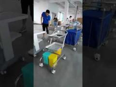 Medical ABS ISO9001 Crash Cart Hospital , Flexible Crash Cart Trolley Equipment