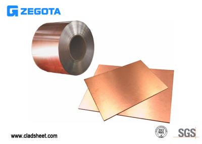 China High Ductility 12m 0.02mm Copper Clad Stainless Steel Sheets for sale