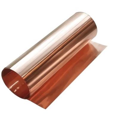 China JIS ASTM 0.05mm C1100 Pure Copper Coil Bright Mill Mirror Surface for sale