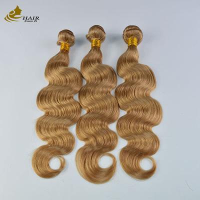 China Body Wave Ombre Curly Extensions Brown Colored Weaving Hair for sale