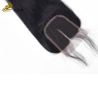 Quality Straight Brazilian Closure Hair Piece Lace Closure And Bundles 4X4 for sale