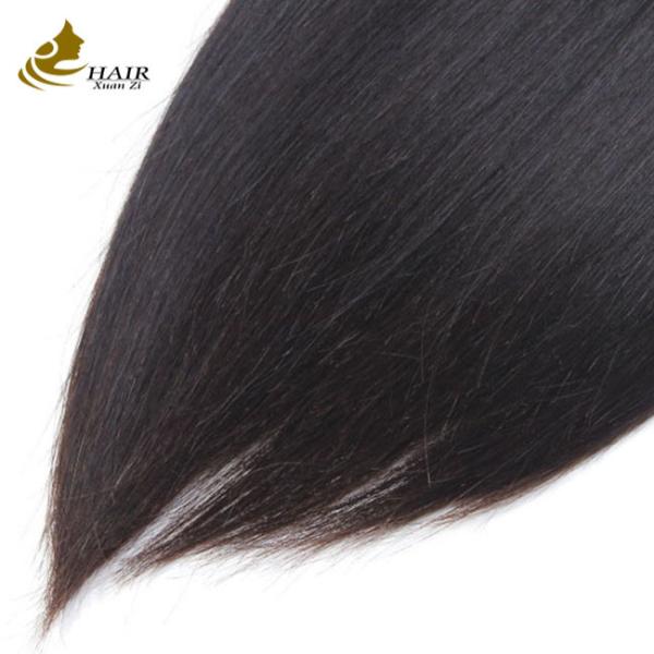 Quality Unprocessed Brazilian Remy Human Hair Extensions Straight Bundles With Closure for sale