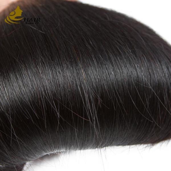 Quality Unprocessed Brazilian Remy Human Hair Extensions Straight Bundles With Closure for sale