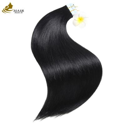 China Cintas invisibles negras en extensiones de cabello unilaterales 150g Odm en venta