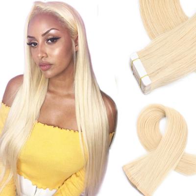 Китай Блондинка мини лента в волосы расширения для сырых индийских волос Odm продается