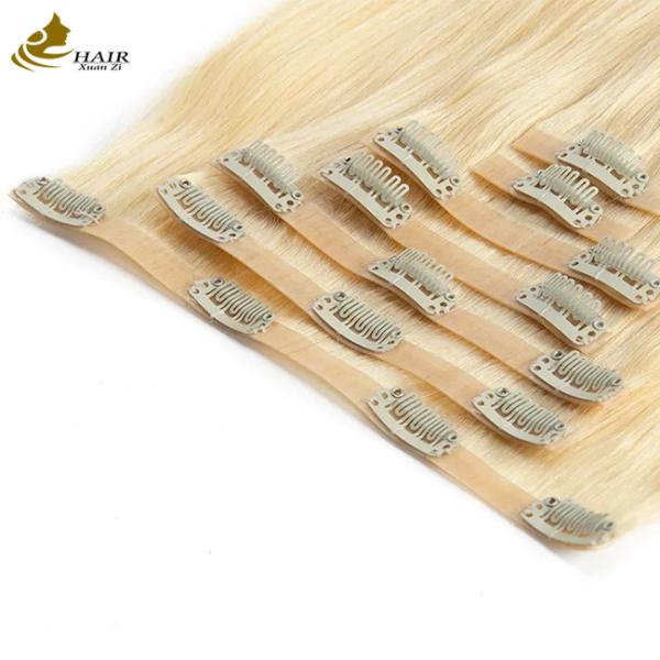Quality 613 Colored 30 Inch Clip In Hair Extensions Pony Tail Hair Piece for sale