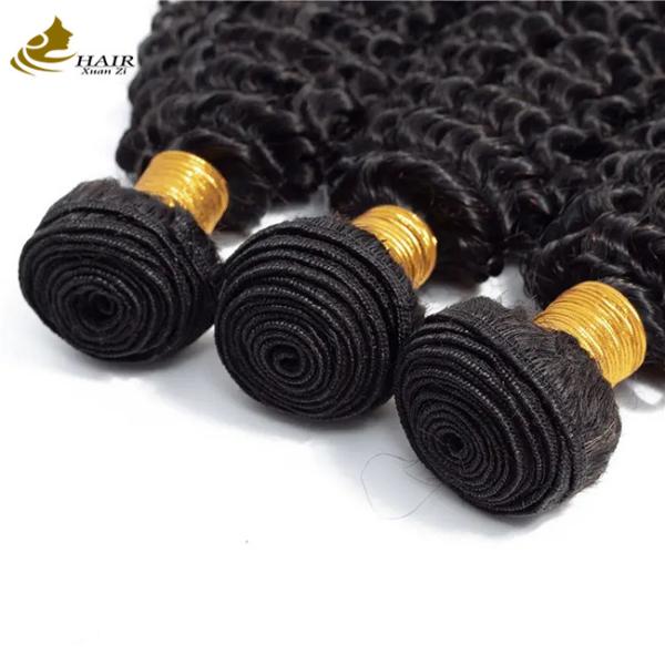 Quality Curly Texture Afro Kinky Bundles Virgin Wavy Human Hair Bundles Weft for sale