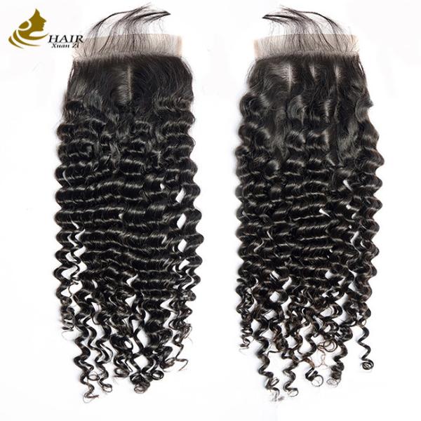Quality Black Kinky Virgin Human Hair Bundles Beauty Supply Hair Weave for sale