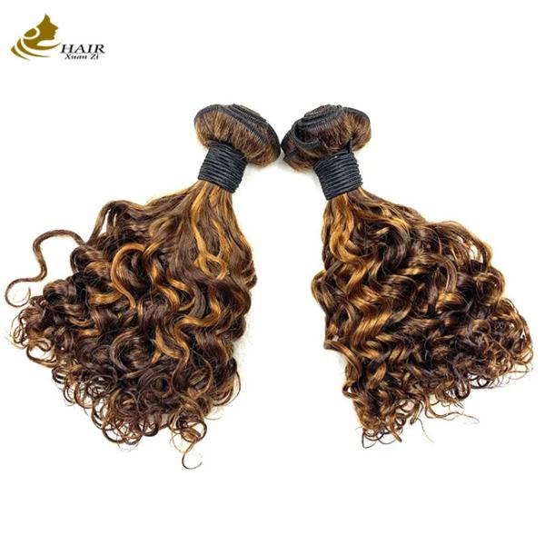 Quality P1B 27 Double Drawn Hair Bundles Curly 20 Inch Body Wave Wig for sale