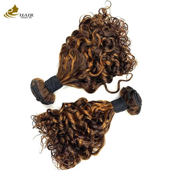 Quality P1B 27 Double Drawn Hair Bundles Curly 20 Inch Body Wave Wig for sale