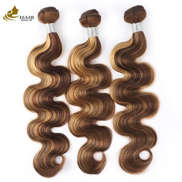 Quality Piano 4/27 Hair Extensions Colored Ombre Human Hair Body Wave for sale