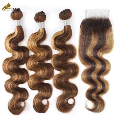 Chine Piano 4/27 Extensions de cheveux Ombre colorée Vue du corps des cheveux humains à vendre