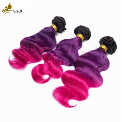 中国 12A 人間の髪の延長 身体波 紫の処女髪の束 販売のため