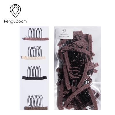 China Tightly Connected 5 Teeth Metal Wig Comb Clips Stainless Steel For Diy Wig for sale