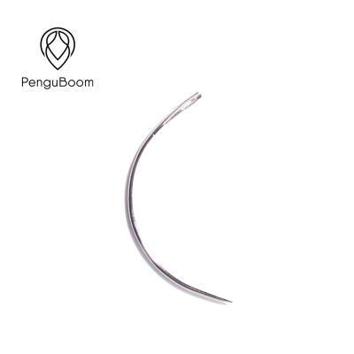 China Stainless Steel Curved Sewing Needle , C Type Wig Sewing Needle for sale