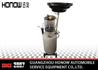 China 13L Sight Glass 4 Wheels Pneumatic Waste Oil Extractor / Oil Sucking Machine for sale