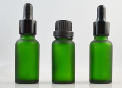China Glastropfenzähler-leere kosmetische Behälter, bereifte Gesichts-Cremetiegel des ätherischen Öls 15ml zu verkaufen