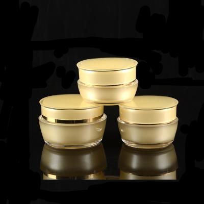 China Nice Design Cosmetic Cream Jars And Bottles Acrylic Plastic Cosmetic Containers Premium Cosmetic Packaging for sale