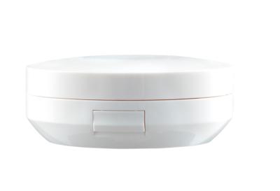 China Empty White Cosmetic Compact Containers Air Cushion BB Mirror Flip Lid Foundation Case for sale