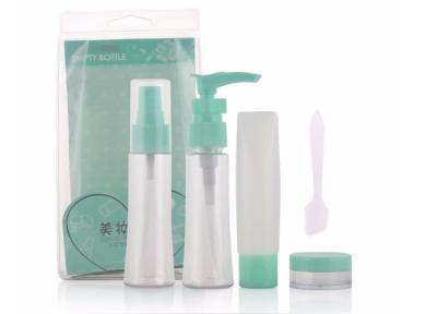 China Custom Tube Length 5pcs Plastic Travel Kit ,  Cosmetic Travel Container Set for sale