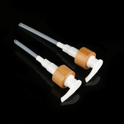 China White Bamboo Shell Screw Lotion Pump for sale