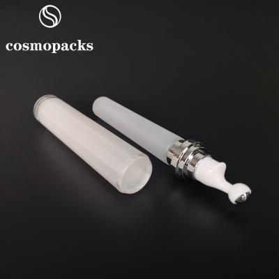China Acrylic Serum Roller Airless Cosmetic Bottles Creamy White for sale