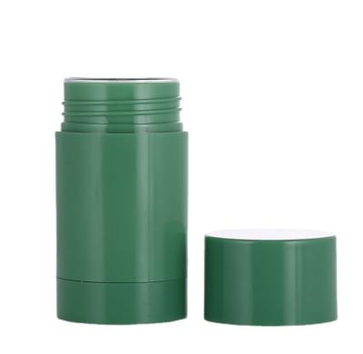 China 1oz 1.7oz Twist Up Refillable Deodorant Containers Green Color for sale