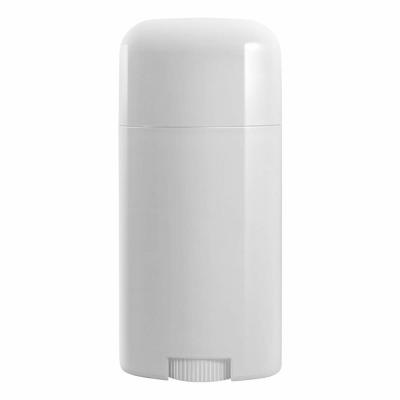China Empty Plastic PP Oval Shape Deodorant Container Recyclable for sale