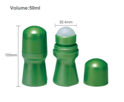China Cosmetic Plastic Deodorant Container PP 50ml Roll On Bottles for sale